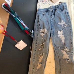 Wild fable mom jeans ripped